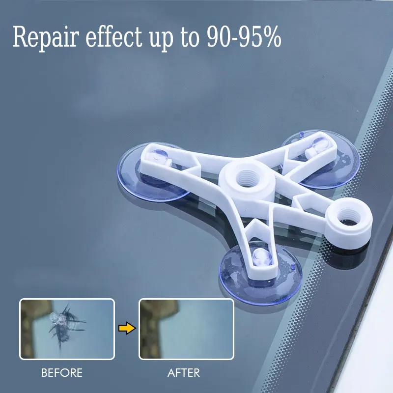 Комплект для ремонта лобового стекла автомобиля, быстрое исправление трещин на лобовом стекле автомобиля, не оставляющее следов, герметик, набор для самостоятельной полировки автомобильных стекол