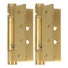 2Pcs Auto Close Door Hinges Spring Loaded Heavy Duty Hinges for Residential Commercial Use Master Closet Pantry Garage Door