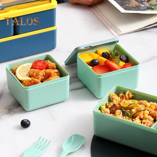 Bento Box двухслойный съемный прочный офисный работник портативный пищевой контейнер для ежедневного использования