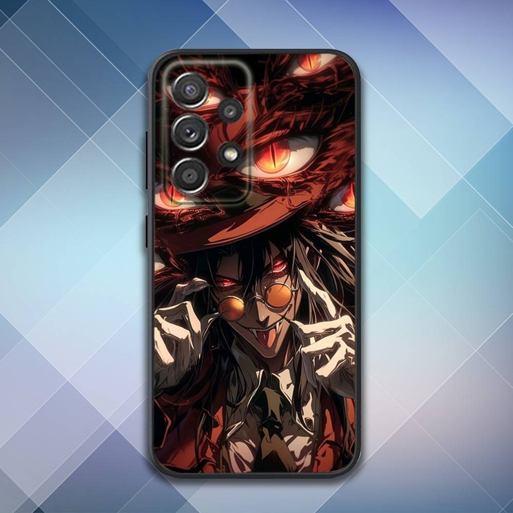 Чехол для телефона H-HELLSING Comics для Samsung S25, S24, S21, S22, S23, S30, Ultra, S20, Plus, Fe, Lite, Note, 10, 9, 5G Черный