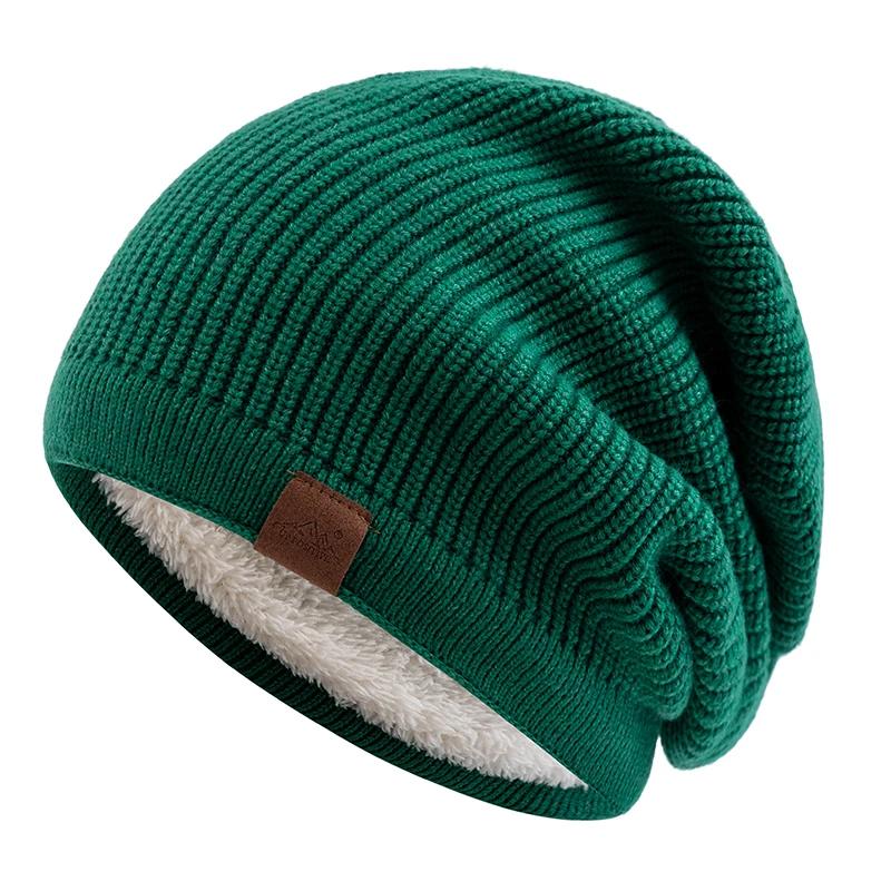 New Women’s Slouchy Beanie Hat, Fleece Lined Thick Knit Winter Hat, Warm Soft Slouch Hat For Couple Daily Outdoor Wear