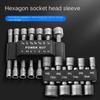 Hex Socket Bit, Pneumatic Screwdriver Bit, Electric Bit Socket 9pcs/14pcs.