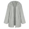 Women's Fashion Fall Winter Thick Plush Long Sleeve Pocket Jacket Top