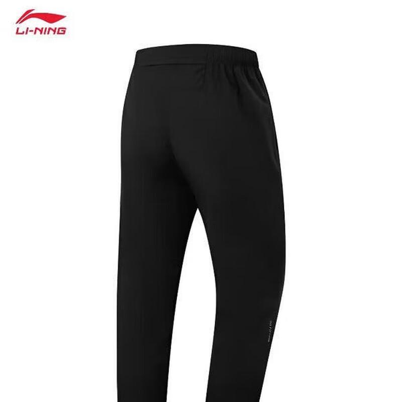 Li-Ning Мужские спортивные брюки AYKW271-1, плетеные, прямого кроя