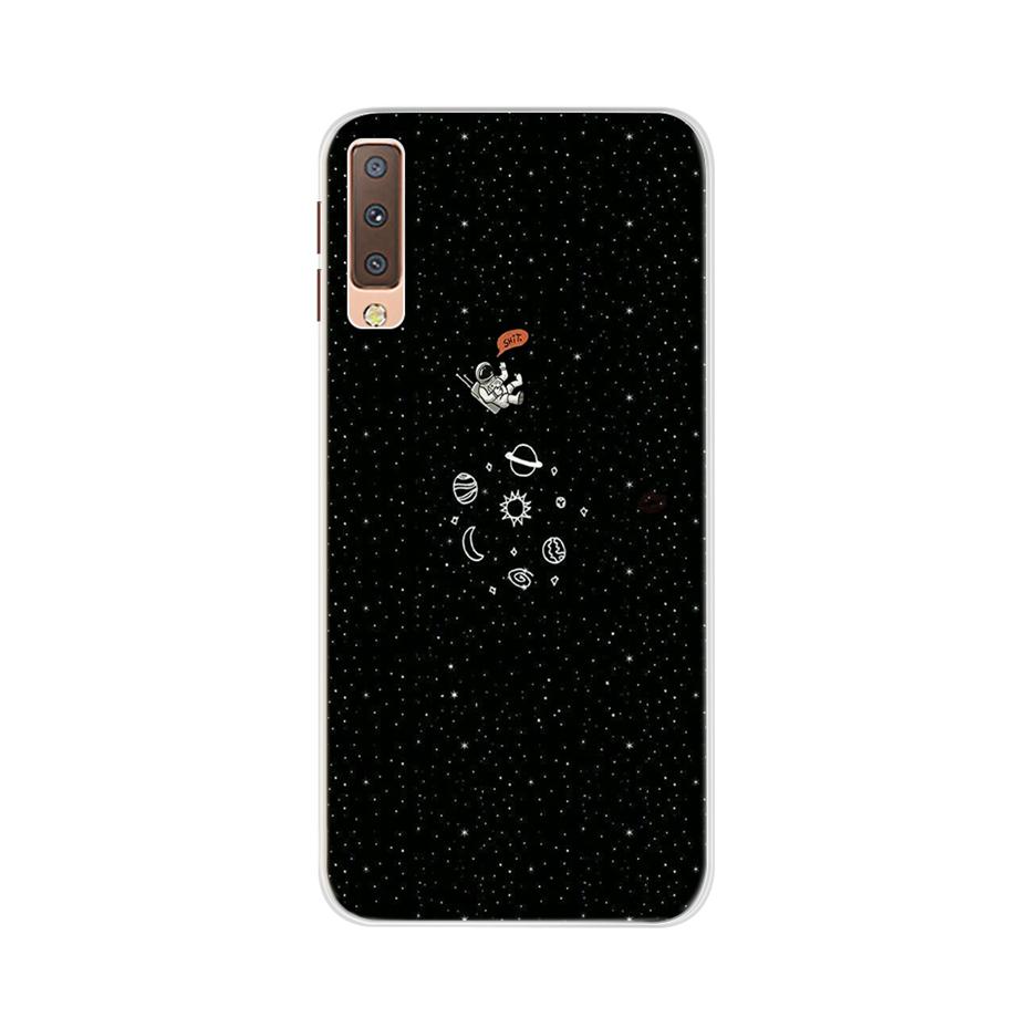 for Samsung A7 2018 Case Soft Silicone Back Cover Cute Cartoon Phone Case For Samsung Galaxy A7 A 7 2018 A750 A750f Case Bumper