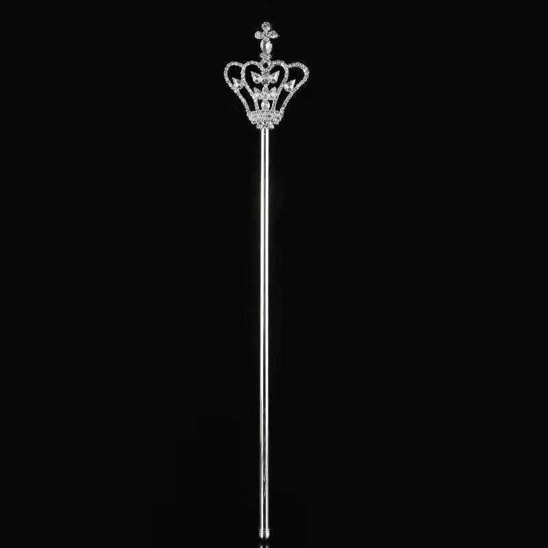 Goddess Beauty Crown Scepter: Rhinestone Star Fairy Wand Prop