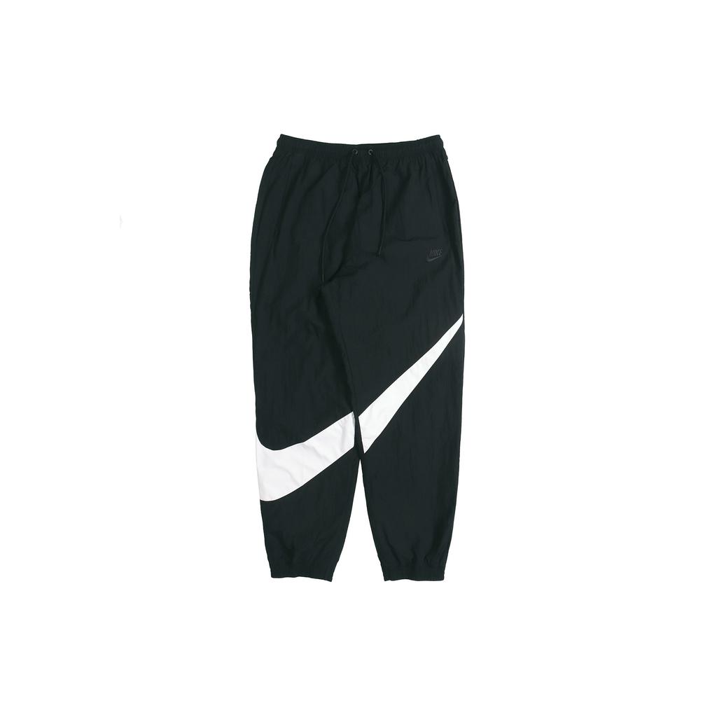 Nike Big Swoosh Mid-Rise Loose Knit Joggers Men Bottoms Black AR9895-010