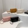 Fashionable Texture and Fashionable Small Bag for Women's New Summer Popular Crossbody Bag Niche Design Saddle Bag Trendy