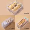 Wardrobe Closet Drawer Organizers for Underwear Bra Socks Panty Storage - Home Dormitory Cabinet Organization Boxes