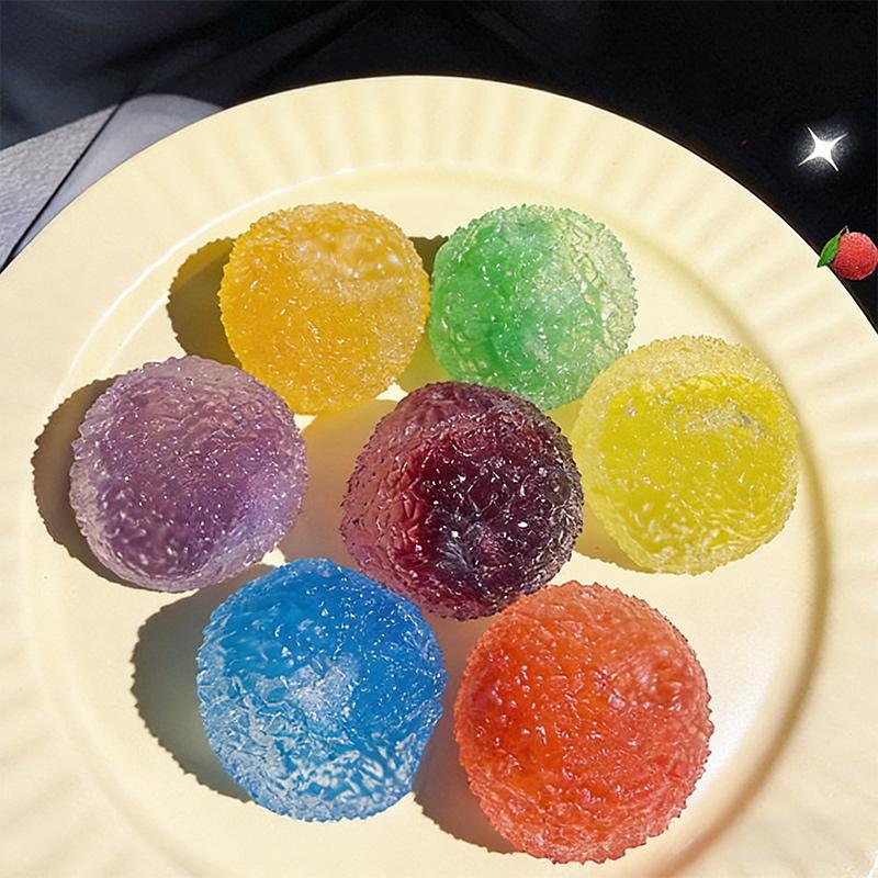 Handmade Icesand Crunchy Pinch Squeeze Ball Slow Rebound Soft Decompression Office Home Decor Anxiety Relief Children Adult Gift