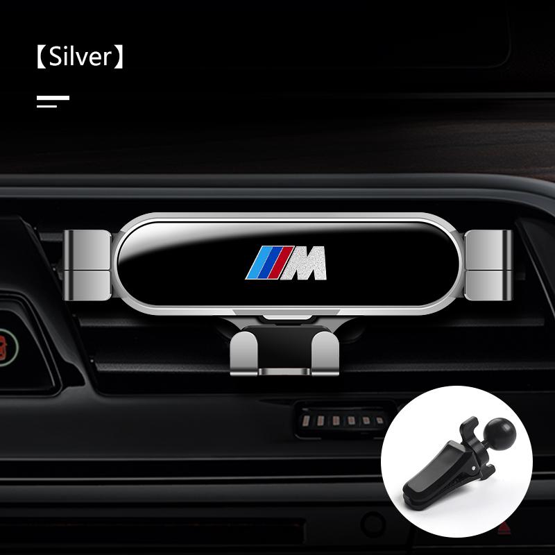 JUSK5 New 2025 Gravity Car Holder For Phone Air Vent Clip Mount Mobile Cell Stand For BMW M Power Sport M1 M3 M4 M5 M6 E90 F30 X4 X5 X