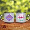 Thank You Mom Ever The Best Original Father's Day Gift Enamel Mug White Handled Cups Coffee Tea Enamel Mug Drink Water