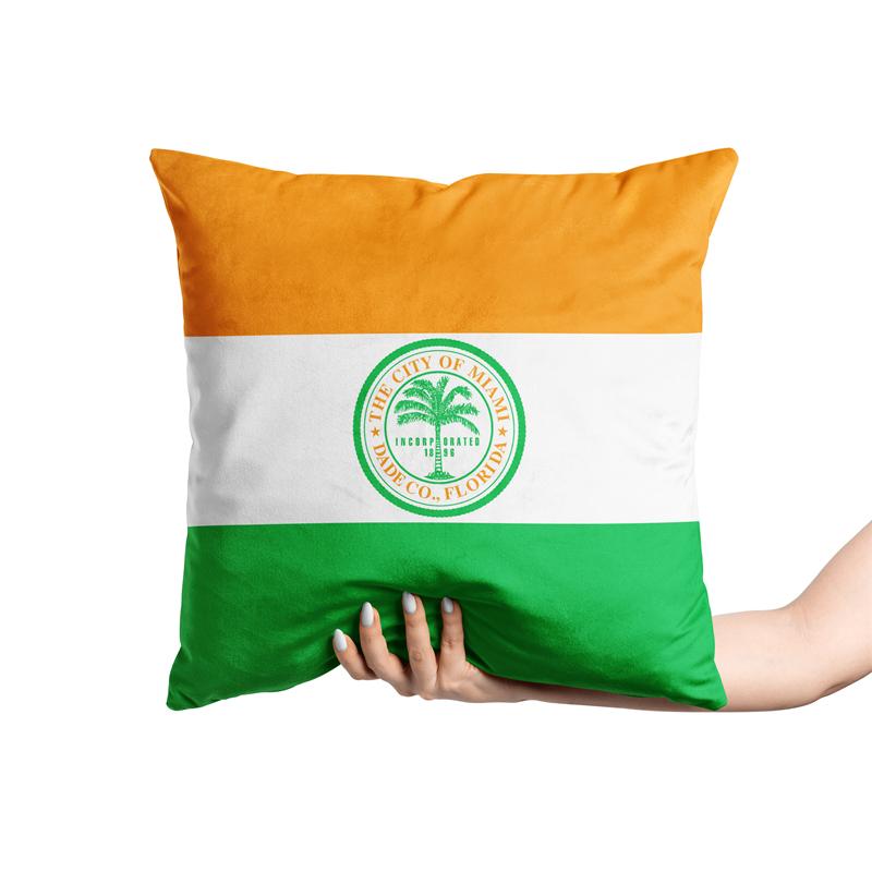 Aertemisi 18'' X 18'' Miami Florida Square Throw Pillow Cushion Covers Cases Pillowcases For Sofa 45Cm X 45Cm
