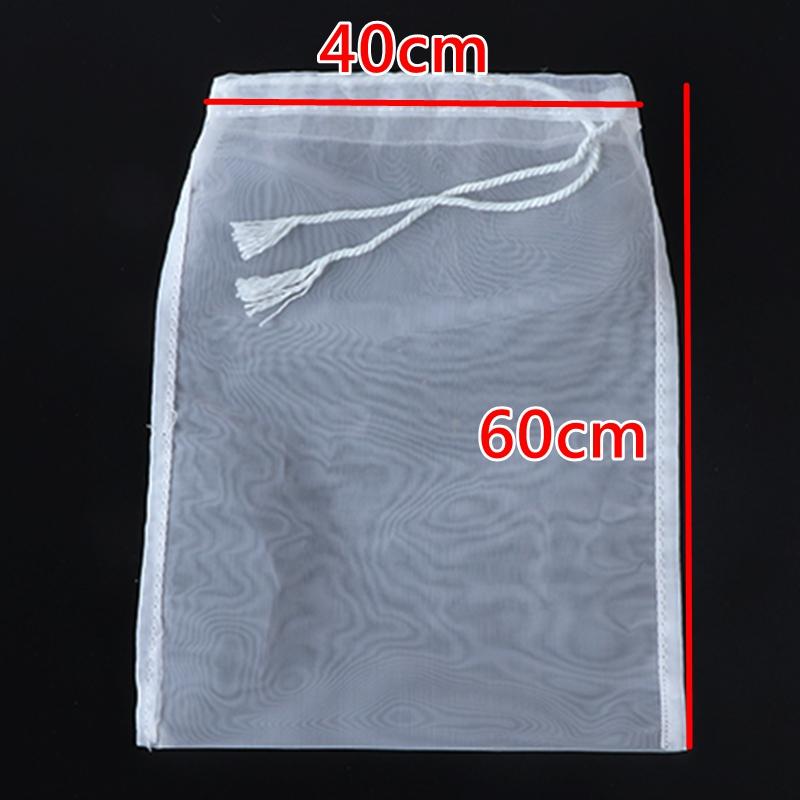 Reusable Food Strainer Bag Fine Mesh Grade Nylon Filter Net Kitchen Soy Coffee for Milk Home Brewing Hop S