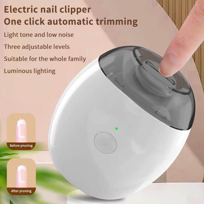 Электрические кусачки для ногтей с подсветкой Автоматический триммер для маникюра Взрослый Детский Ноготь на пальце руки Ноготь на пальце ноги Ножницы Педикюр Полировка Ногтей Кусачки