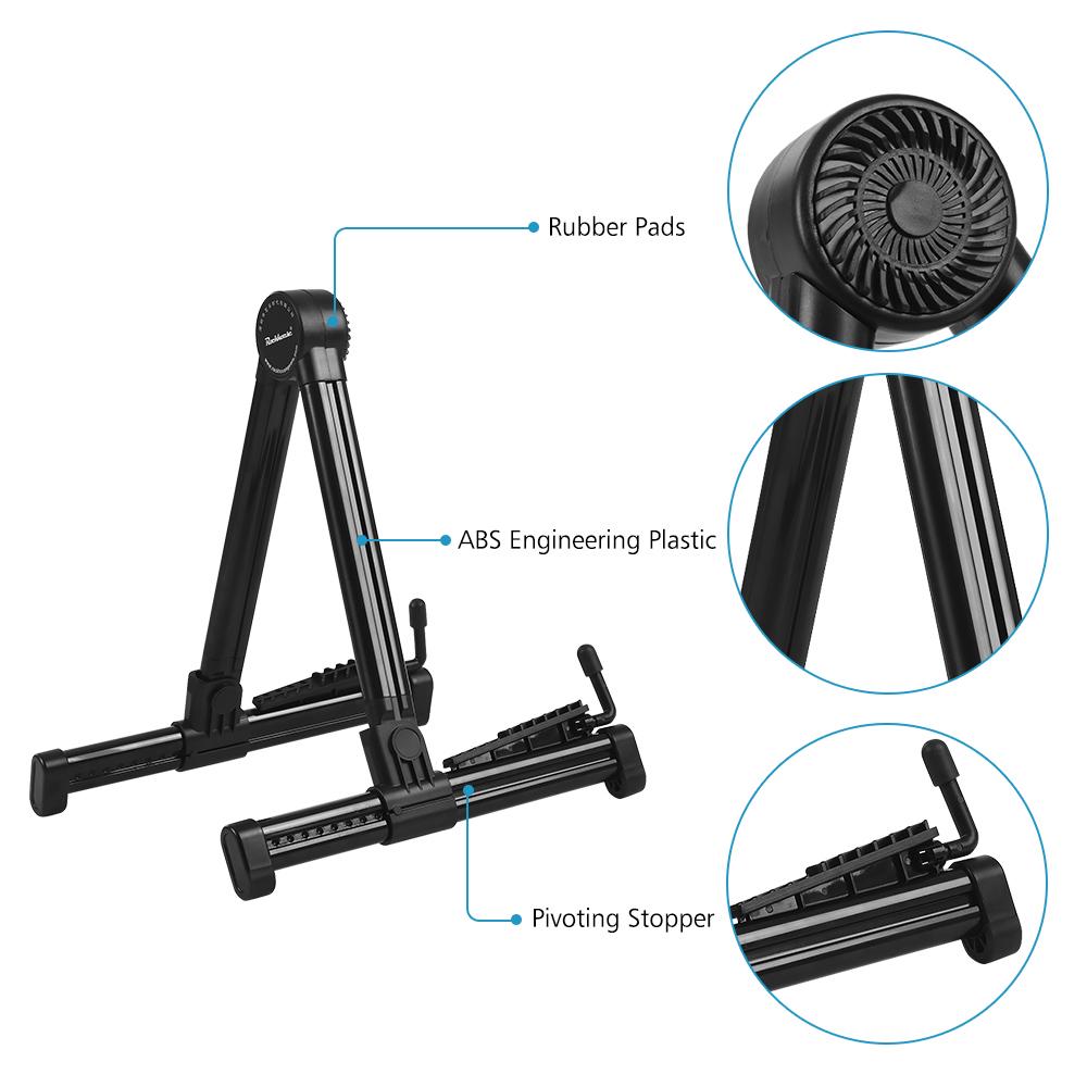 General Instrument Stand ABS Plastic Retractable Foldable Stand Holder for Bass Guitar Violin
