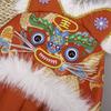 Auspicious and festive, cute and warm, pure hand-embroidered parent-child tiger head hat, New Year's performance, Chinese style lion ear hat