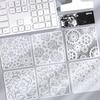 6pcs/set Floral Butterfly Stencil Templates for Scrapbook Wall Small Creative Design DIY Decor Stencils for Painting and Decor