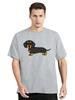 Забавная футболка оверсайз с таксой-лоурайдером, аниме, мужская одежда, дизайнерская женская футболка для фитнеса, манга, хлопковая футболка