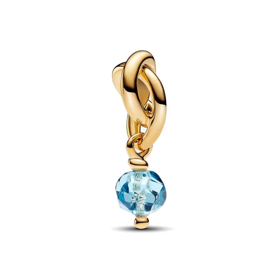 New 12 Months Birthstone Eternity Circle Dangle Charm Fit Pan Bracelet Women DIY Jewelry Birthday Party Gift