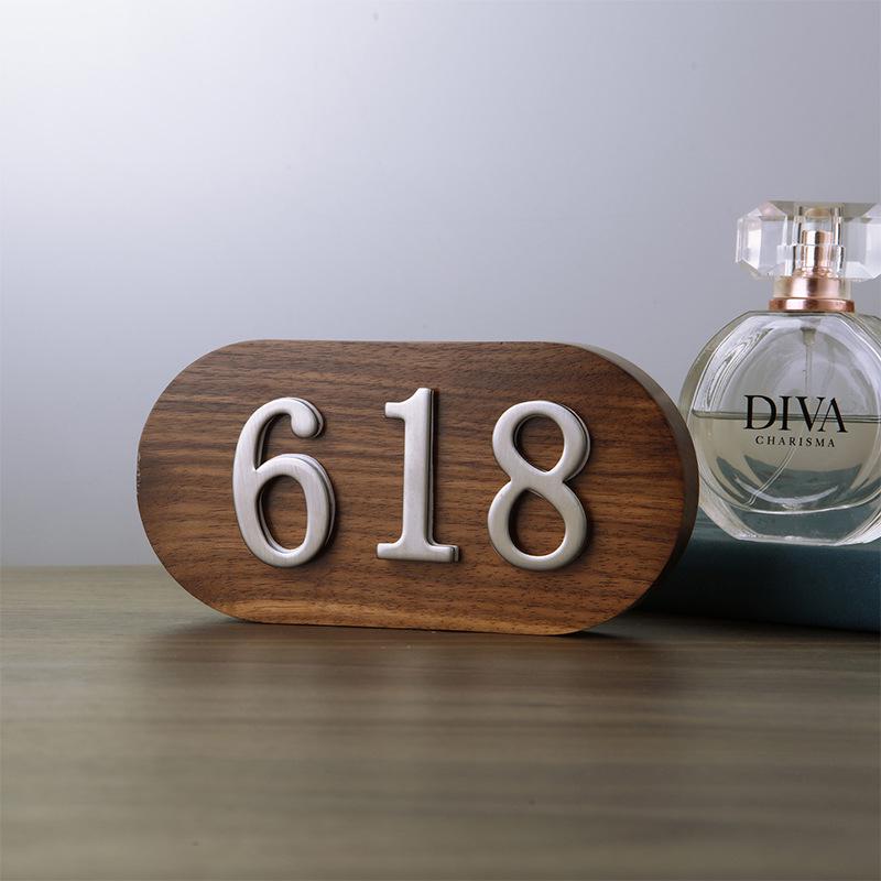 Самоклеящаяся уличная табличка с номером дома из нержавеющей стали - Водонепроницаемая и нержавеющая