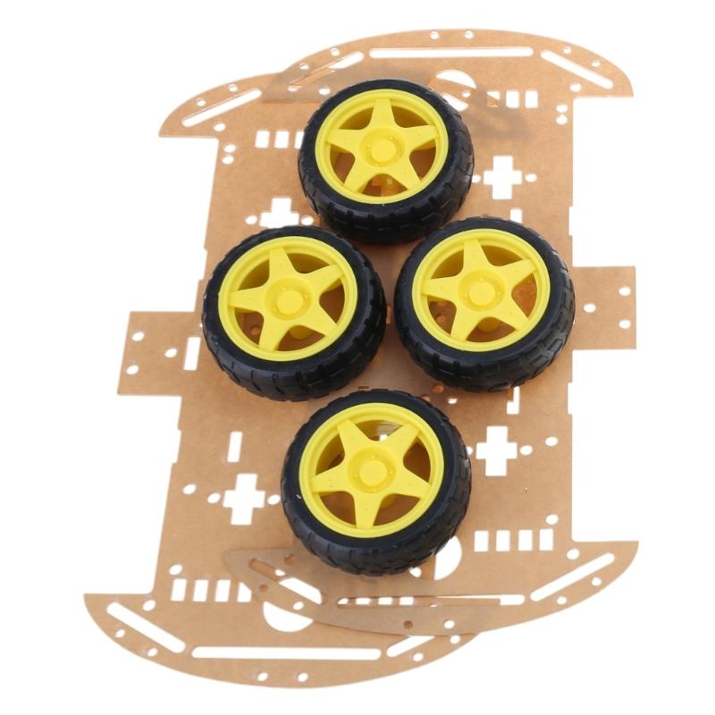 Speed Measurement/Tracking/Bluetooth-compatible Remote Control Car Accessories Robot Car Chassis with Battery Box