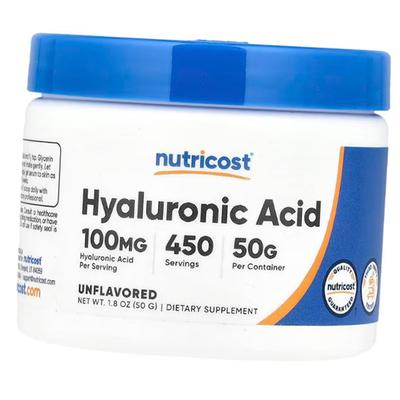 Гиалуроновая кислота порошок, Hyaluronic Acid Powder, 50г Без вкуса (68647003)