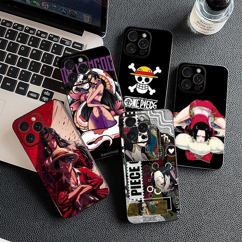 Protective Cover for Apple iPhone 12 13 Pro XS Max Mini ProMax X XR Air 13Pro Casing Phone Case One Luffy Pieces Boa Hancock