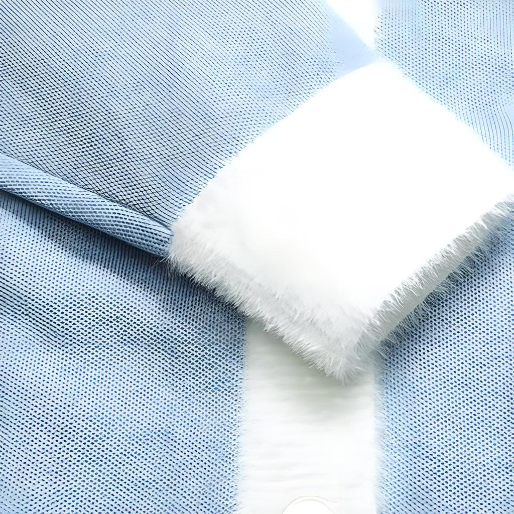 Fila X Pepe Shimada Embroidered Logo Color Block Sports Leisure Knit Sweater Women Sweater Cloud-Blue Flower-Gray F11W133498F-LB