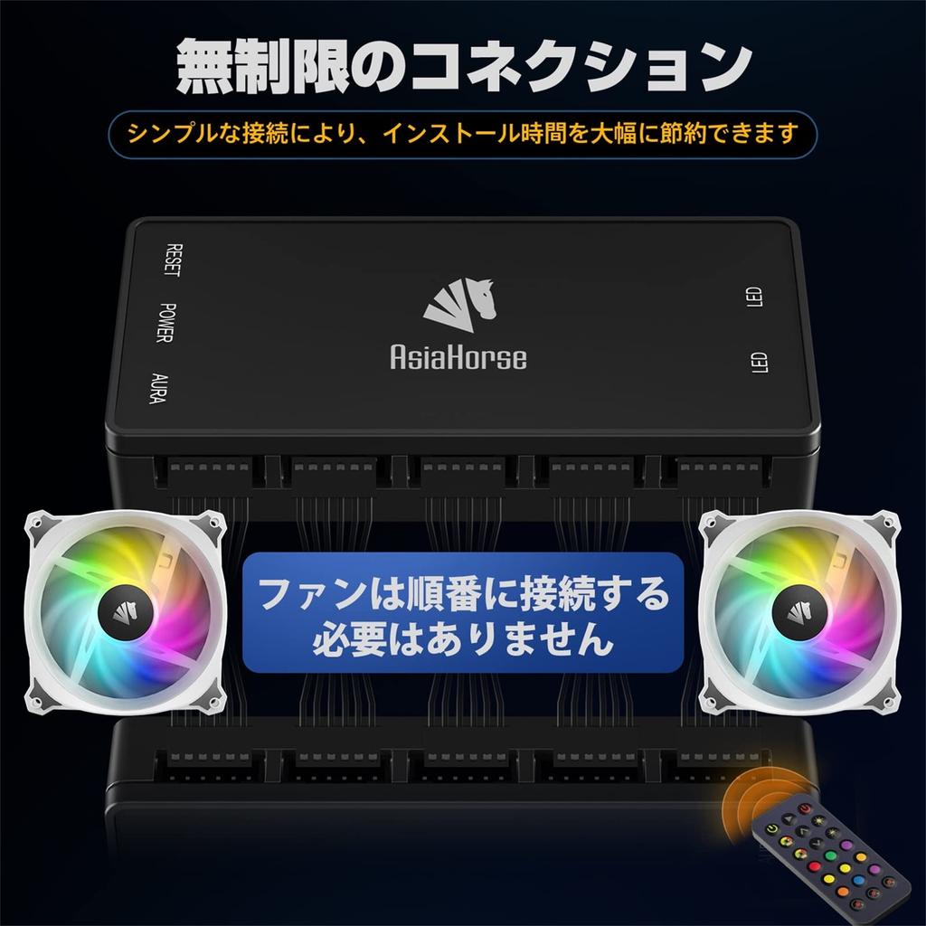 Корпус для ПК AsiaHorse Music RGB 120 мм, материнская плата с 5 В 3-контактным разъемом ARGB, концентратором Aura SYNC и 3 вентиляторами Rocket-X, вентилятором, пультом дистанционного управления, белый,