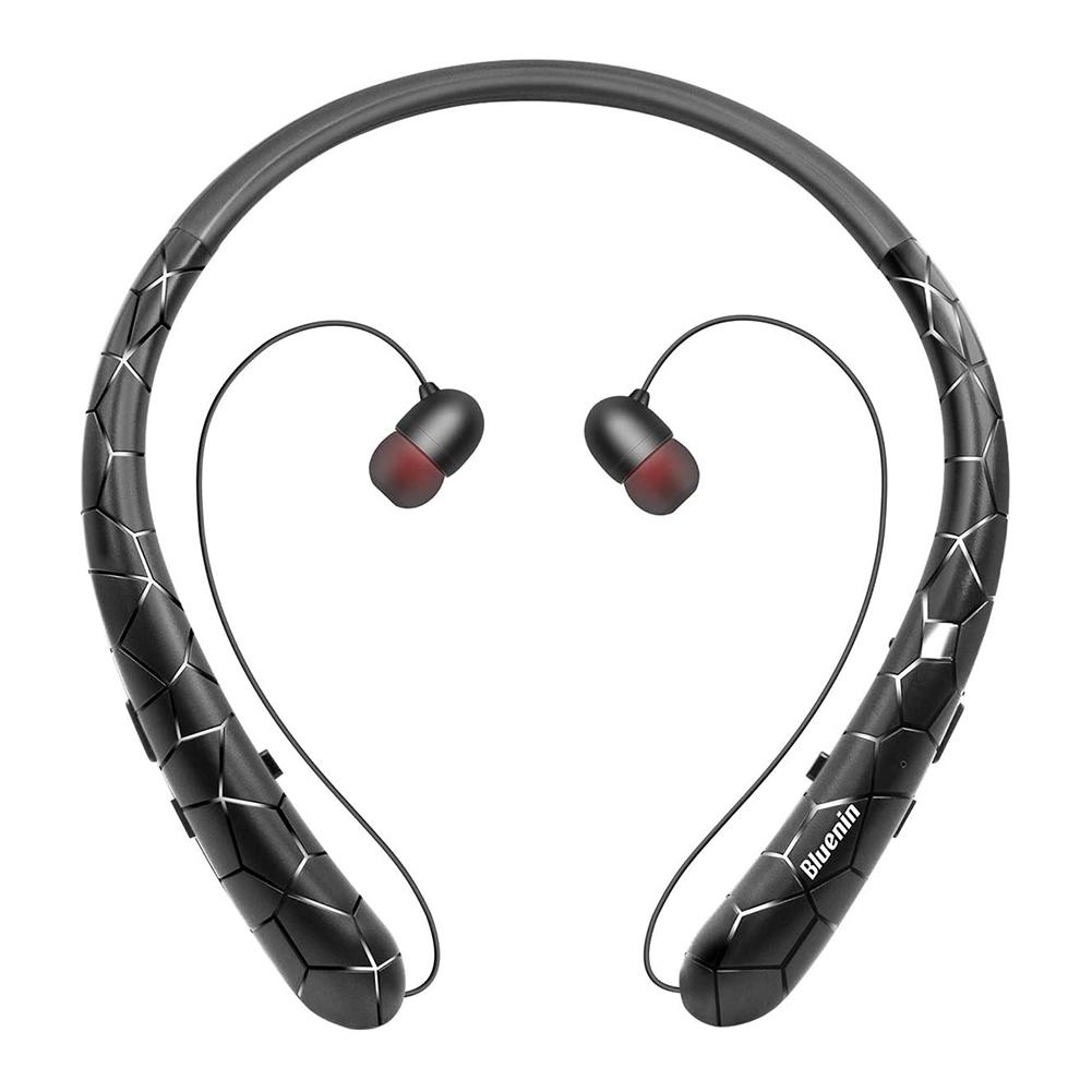 HX-831 Водонепроницаемые шейные наушники BT 5.0 Влагозащищенные наушники для тренировок Шумоподавление Стерео Выдвижные наушники-вкладыши с микрофоном