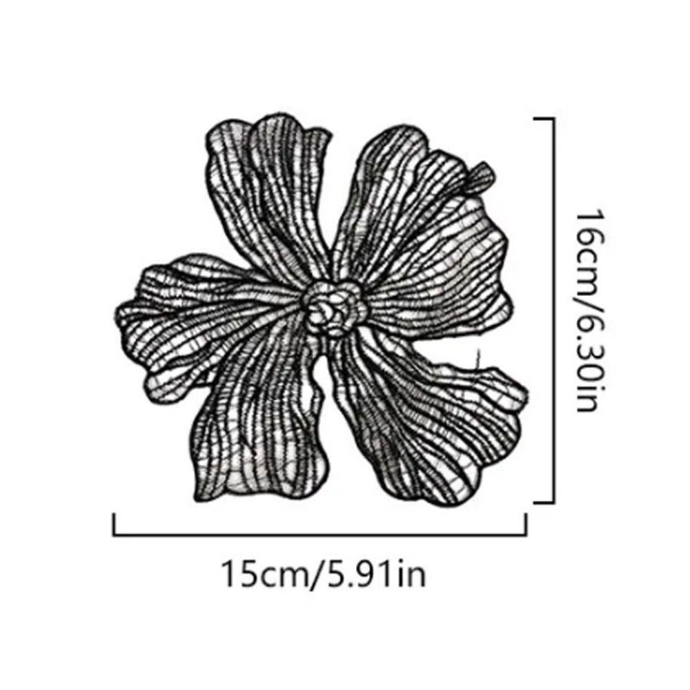 Ручная работа Тканевая заплатка Кружевная ткань Аппликация на ткань Аксессуар для одежды Цветочная аппликация Пошив одежды