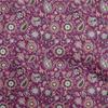 Cotton Flex Dark Magenta Fabric Asian Suzani  Sewing Material Print Fabric By The Yard 40 Inch