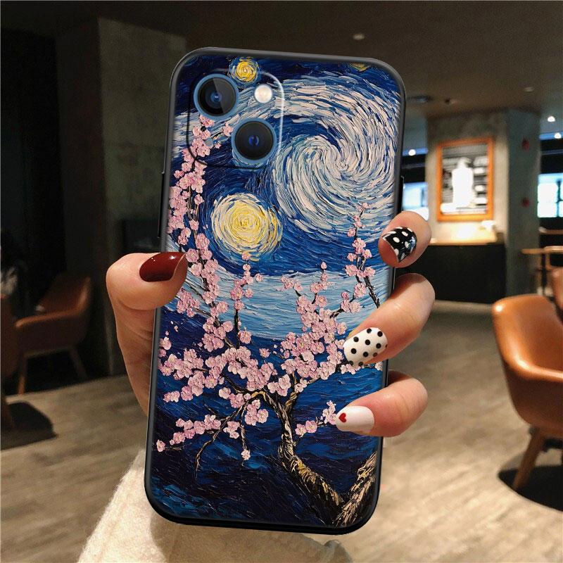 IK65 Starry Night Van Gogh New High-End Shell Phone Case for Redmi Note 8 9 Pro Max 9S 9T 9C NFC 8T 8A 10A A4