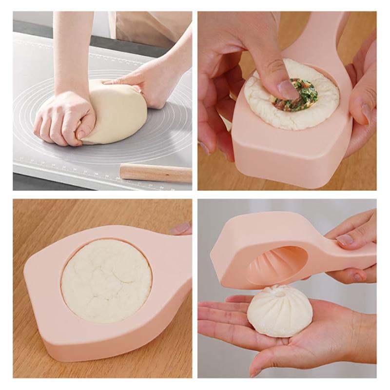 Home Kitchen Handmade Pastry Bun Making Mould Chinese Baozi Molds Handheld Baking And Pastry Steamed Stuffed Tool Kitchen