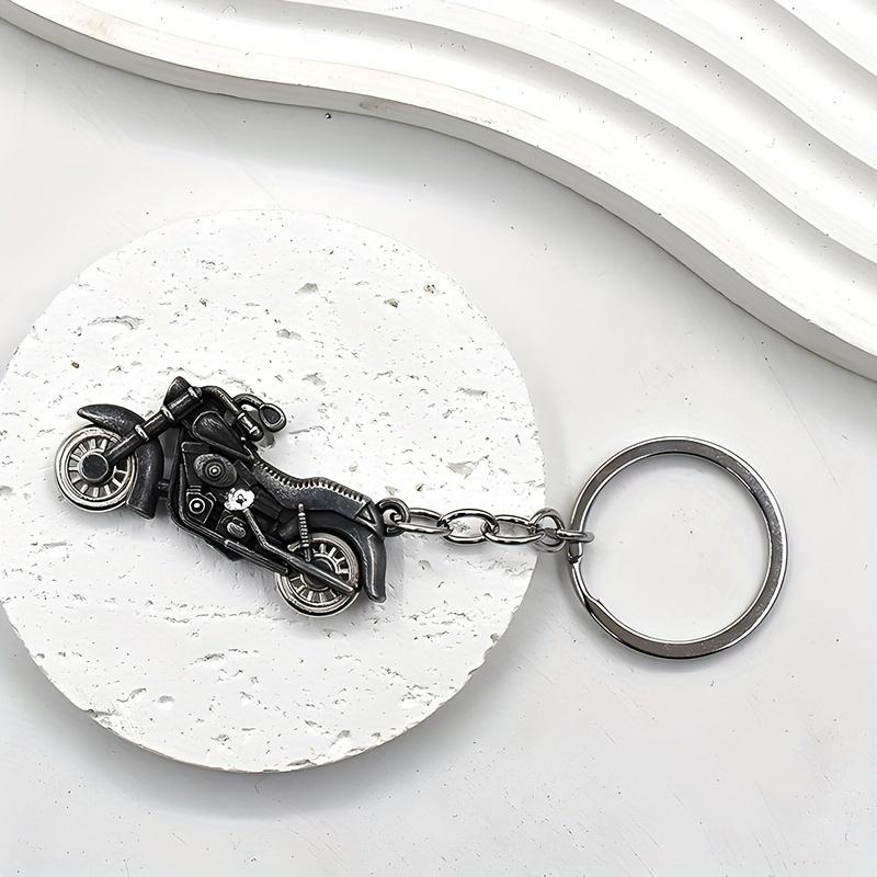 Alloy Motorcycle Pendant Keychain For Men, Creative Motorcycle Keychain