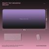 Morandi Black and Pink Gradient Extra-Large Mouse Pad for Esports and Office Desks