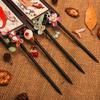 1PC Women's Hair Jewelry Wooden Hairpins Hair Stick Tassel Pendant Headdress Headwear Hair Clips