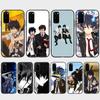 Чехол DT48 Blue Exorcist для iPhone 16 15 Plus 14 13 12 11 Pro 8 7 6S 6 SE 5S X XR XS Max Realme C30 C33 C31 9I Huawei P30 черный мягкий чехол