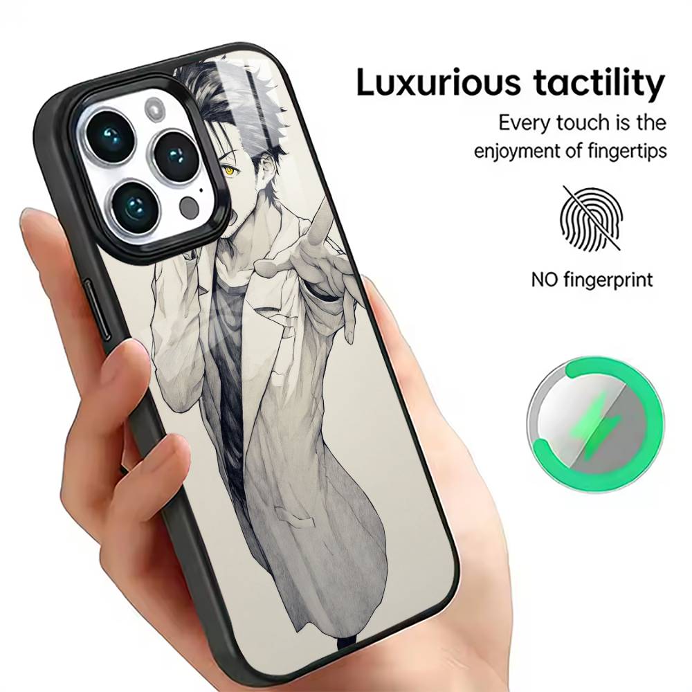 Стейнс Гейт Ринтаро Окабе Чехол для телефона Для iPhone17,16,15,14,13,12,11 Plus,Pro Магнитный Для Magsafe Беспроводная зарядка