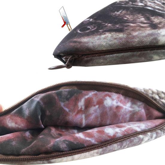 Кошелек с имитацией карася, многофункциональная сумка-карандаш, портативная сумка для монет, карпа, косметичка для хранения, держатель для карандашей в форме рыбы, креативные канцелярские принадлежности