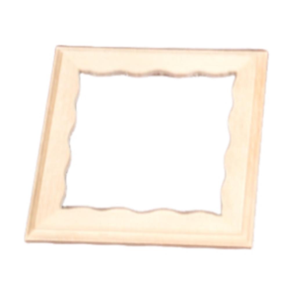 Realistic Wood Zakka Realistic Pretend Play Display Picture Frame Model Toy Vintage 1:12 Doll House