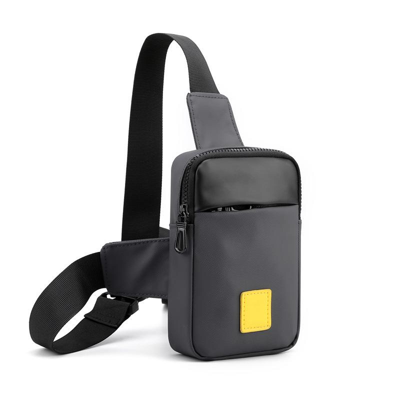 Trendy and Fashionable One Shoulder Crossbody Bag for Men's Casual Small Chest Bag and Mobile Phone Bag