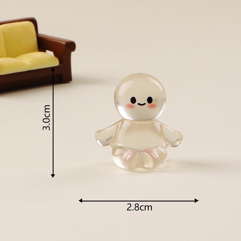 Cartoon Simulation Mini Luminous Miniature Figurine Cute Ornament Kawaii Desktop Diy Home Decoration Children Accessories Gifts