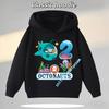 4-12Years Old Octonauts Children's Hooded Sweatshirt Boys'Sport Shirt Girls' Casual Top Digital Print Autumn/Winter Long-Sleeved