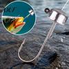 Fishing Equipment Kit 50Pcs Metal Hooks Set, 3.5/5/7/10/14g Jig Head Hook, Heavy Bass Duty Fish Hook with Barbs for Freshwater Saltwater Replacement