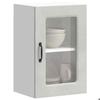 VidaXL Kitchen Wall Cabinet with Glass Door Kalmar Concrete Grey, Kitchen Wall Unit, Wall Cabinets with 853531