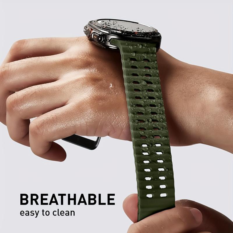 2 шт. Силиконовые ремешки для часов Samsung Galaxy Watch Ultra 47 мм, дизайн с квадратным отверстием, разноцветные, идеальная совместимость, Смарт-часы