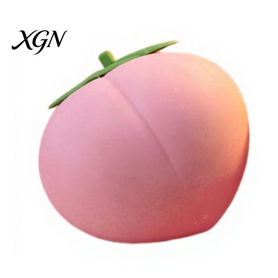 Anxiety Relief Toy Giant Peach Stress Toy, Realistic Large Squeeze TPR Ball Simulated Fruit Sensory Desk for Adults & Kids