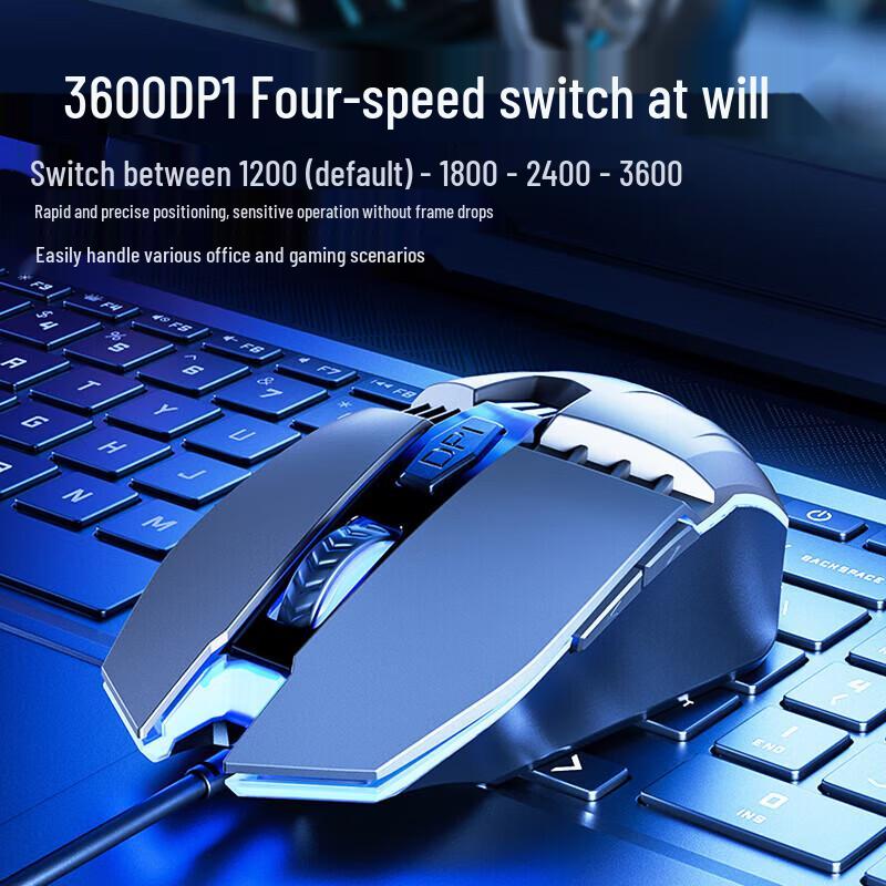 HP Проводная игровая и офисная мышь